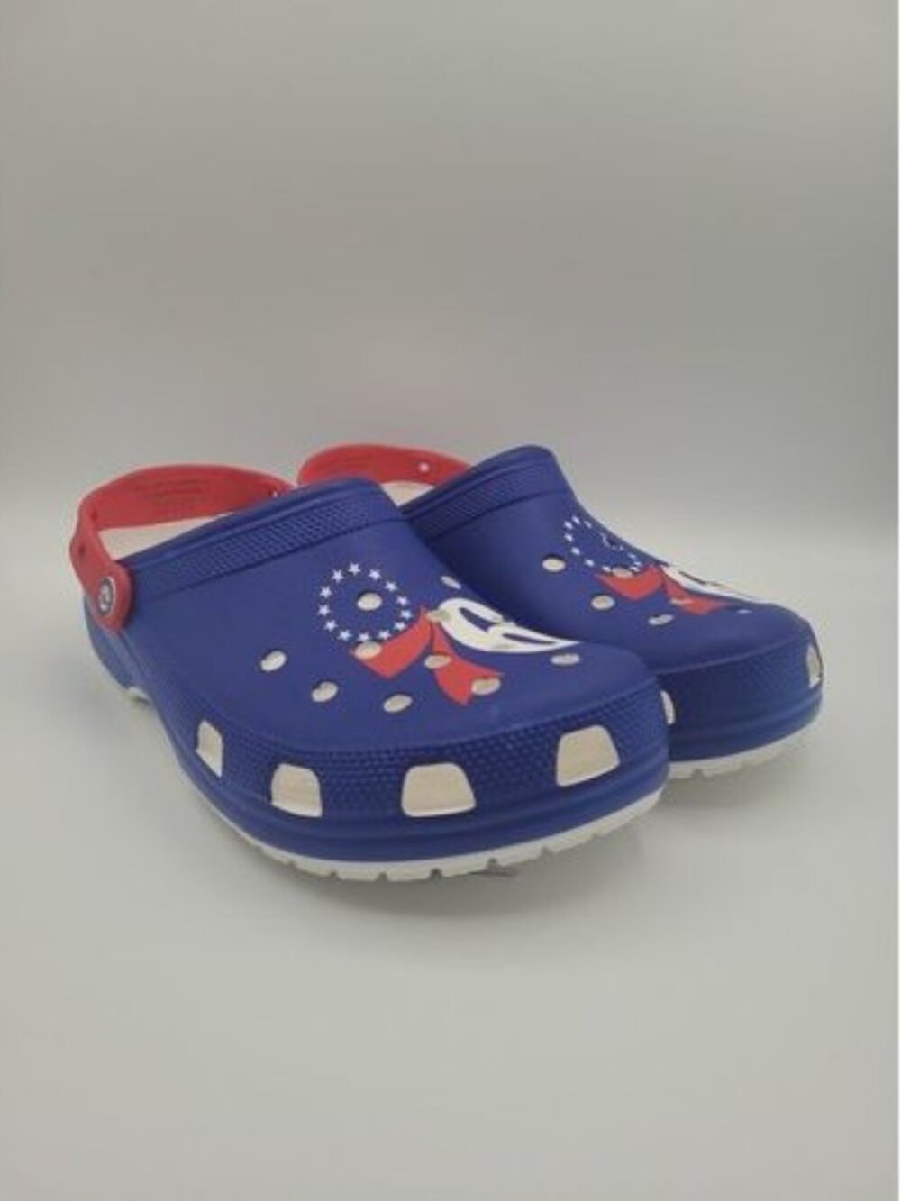 Crocs NBA Philadelphia 76ers Men's Size 10 Blue Red Classic Clogs 208901-100 New